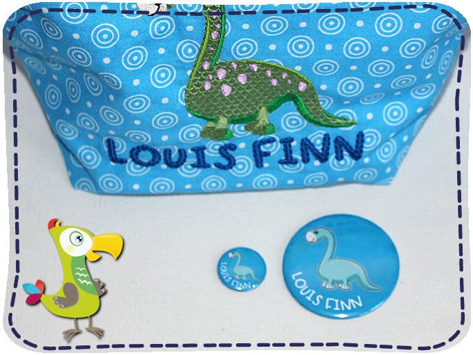 KakaduKid Spiegel-Buttonset Dino